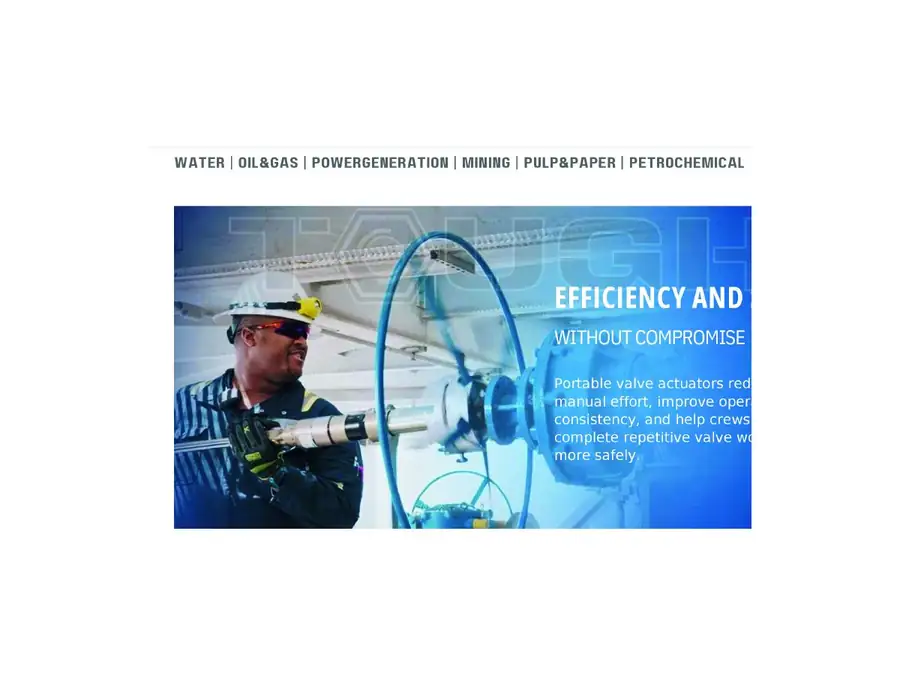 Portable valve actuator systems for industrial valve operation